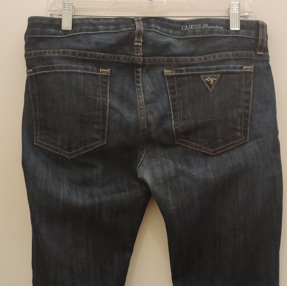 Guess Premium 30 dark wash straight leg jeans